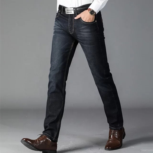 Men’s Black Strait Cut Jeans | Chipi Boutique